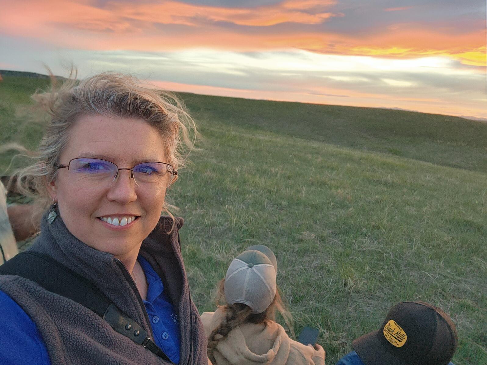 Kristal Stoner at Wild Idea Buffalo Ranch in Western South Dakota.